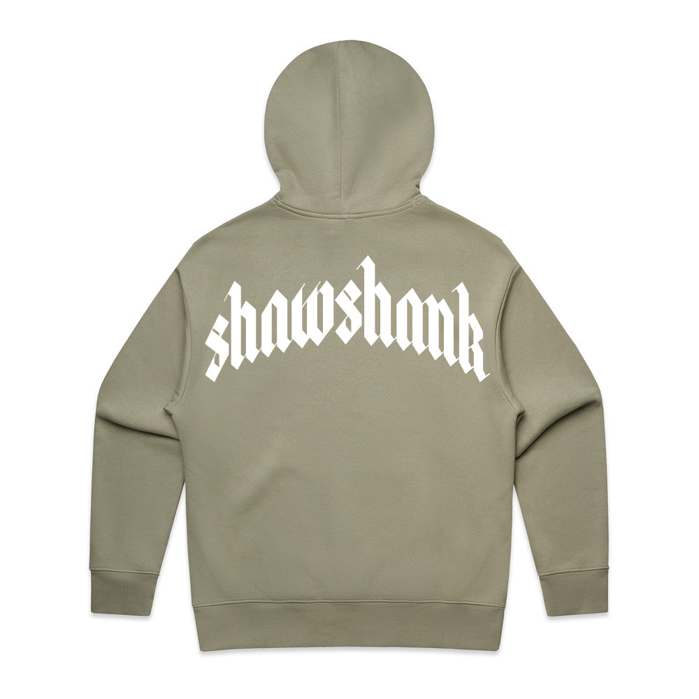 Men&#39;s Oversized &#39;SHAWSHANK&#39; Roman style print Heavy weight Hoodie