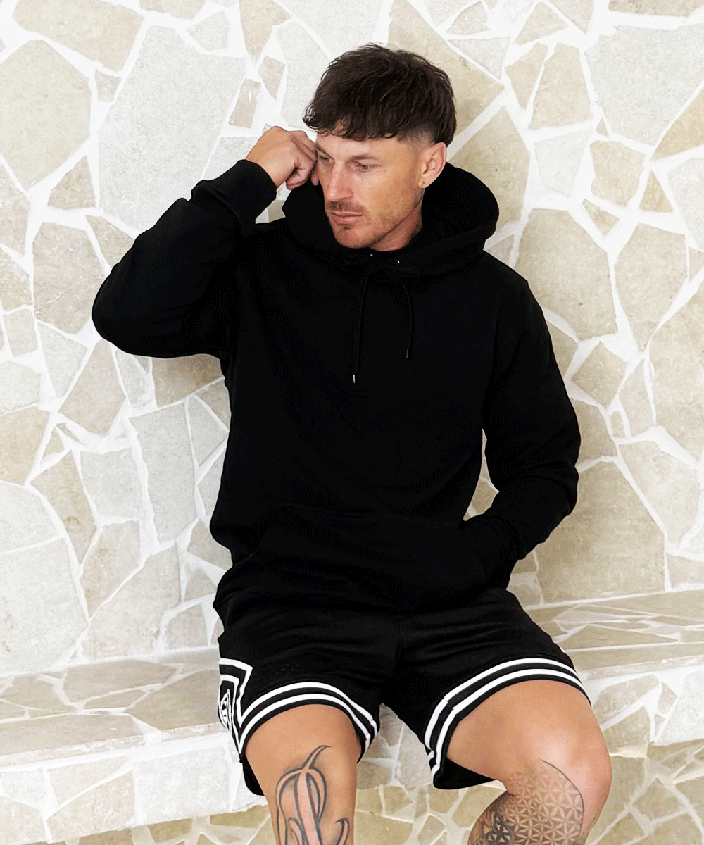 Men's fitted 'SHAWSHANK' Embossed logo heavy weight Hoodie.