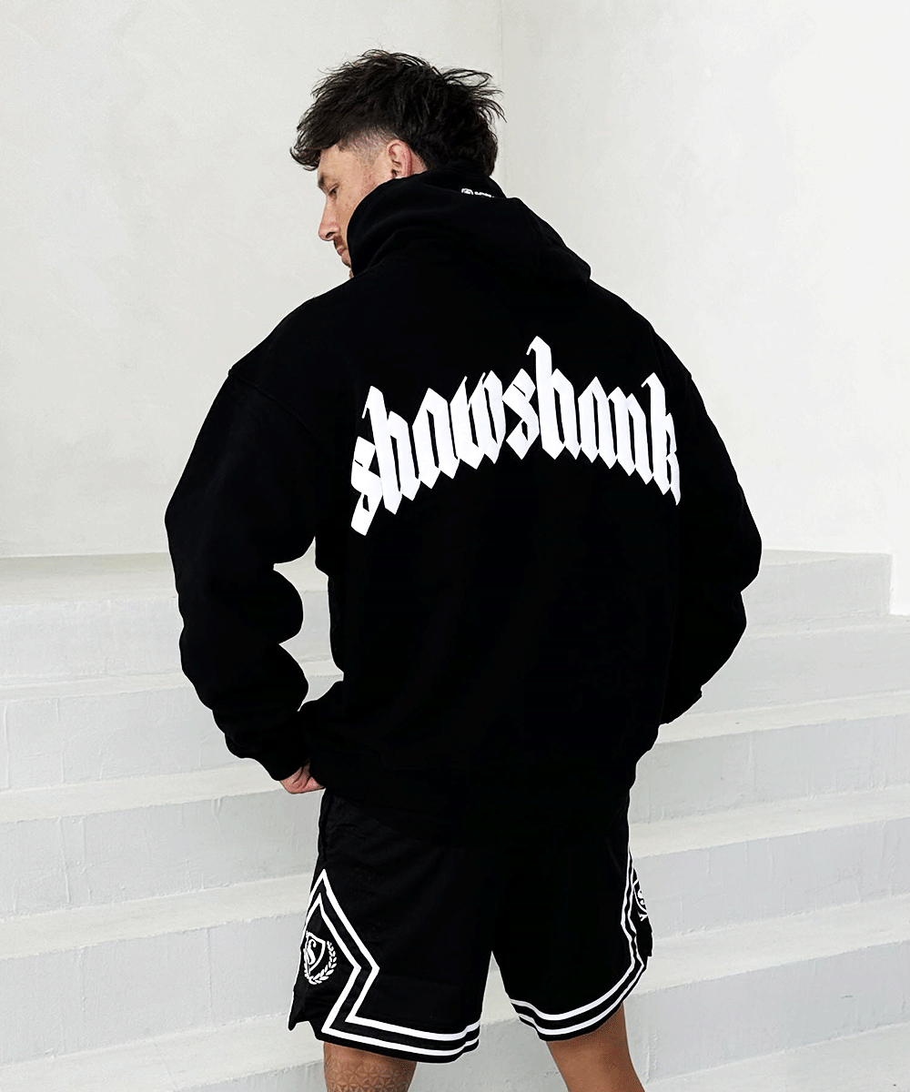 Men's Oversized 'SHAWSHANK' Roman style PUFF print Heavy weight Hoodie