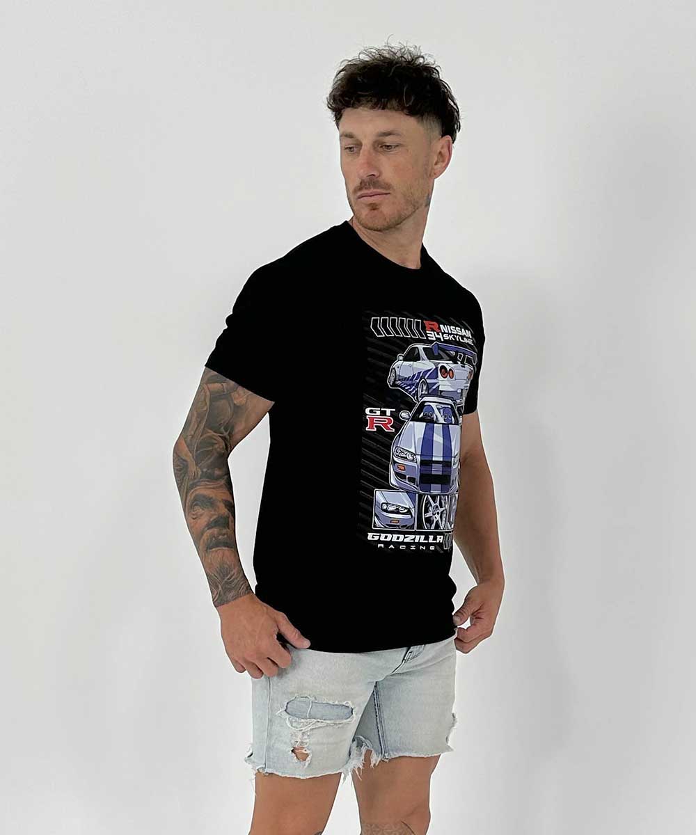 Nissan &quot;Godzilla Racing R34 Skyline GT-R Tee&quot;
