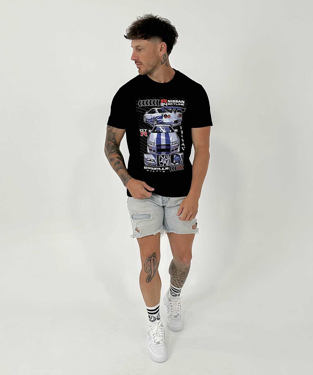Nissan &quot;Godzilla Racing R34 Skyline GT-R Tee&quot;