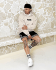 Men's Oversized 'SHAWSHANK' Roman style PUFF print Heavy weight Hoodie