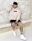 Men's Oversized 'SHAWSHANK' Roman style PUFF print Heavy weight Hoodie