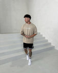Men's Oversized Outline 'SHAWSHANK' Roman style print Heavy weight T-Shirt.