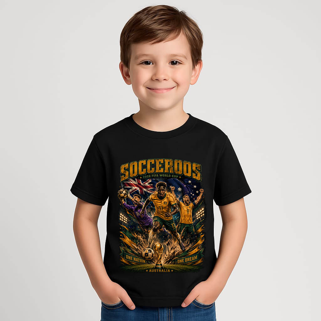 Kids SOCCEROOS World Cup 2026 ⚽ T-Shirt