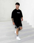 Men's Oversized Outline 'SHAWSHANK' Roman style print Heavy weight T-Shirt.