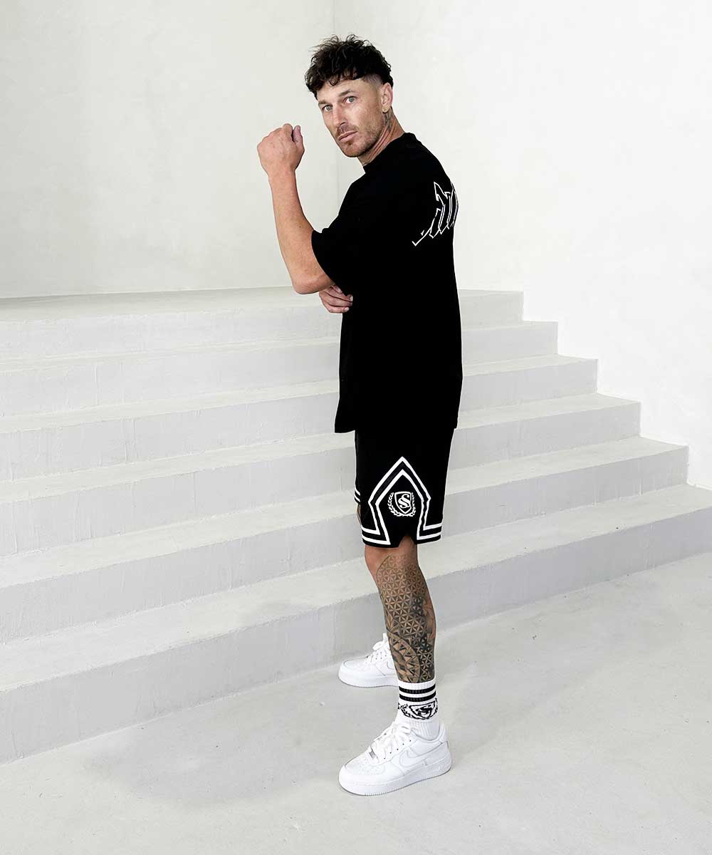 Men's Oversized Outline 'SHAWSHANK' Roman style print Heavy weight T-Shirt.