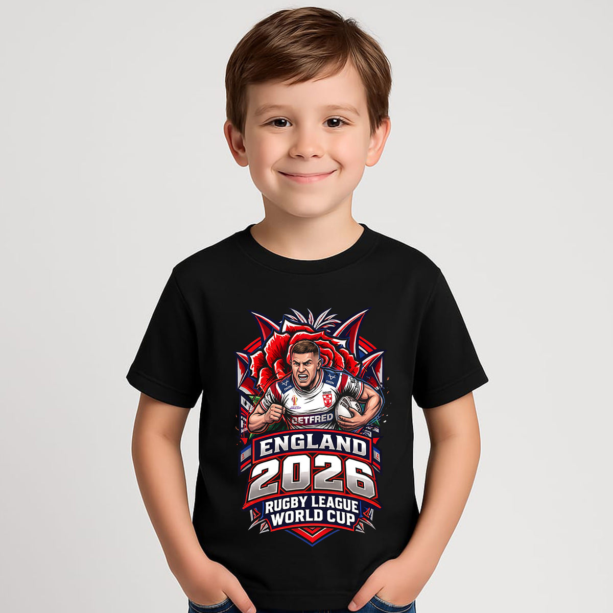 Kids RWC 2026 Supporters ENGLAND T-shirt