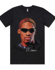 DENNIS RODMAN RETRO SIGNATURE T-SHIRT.