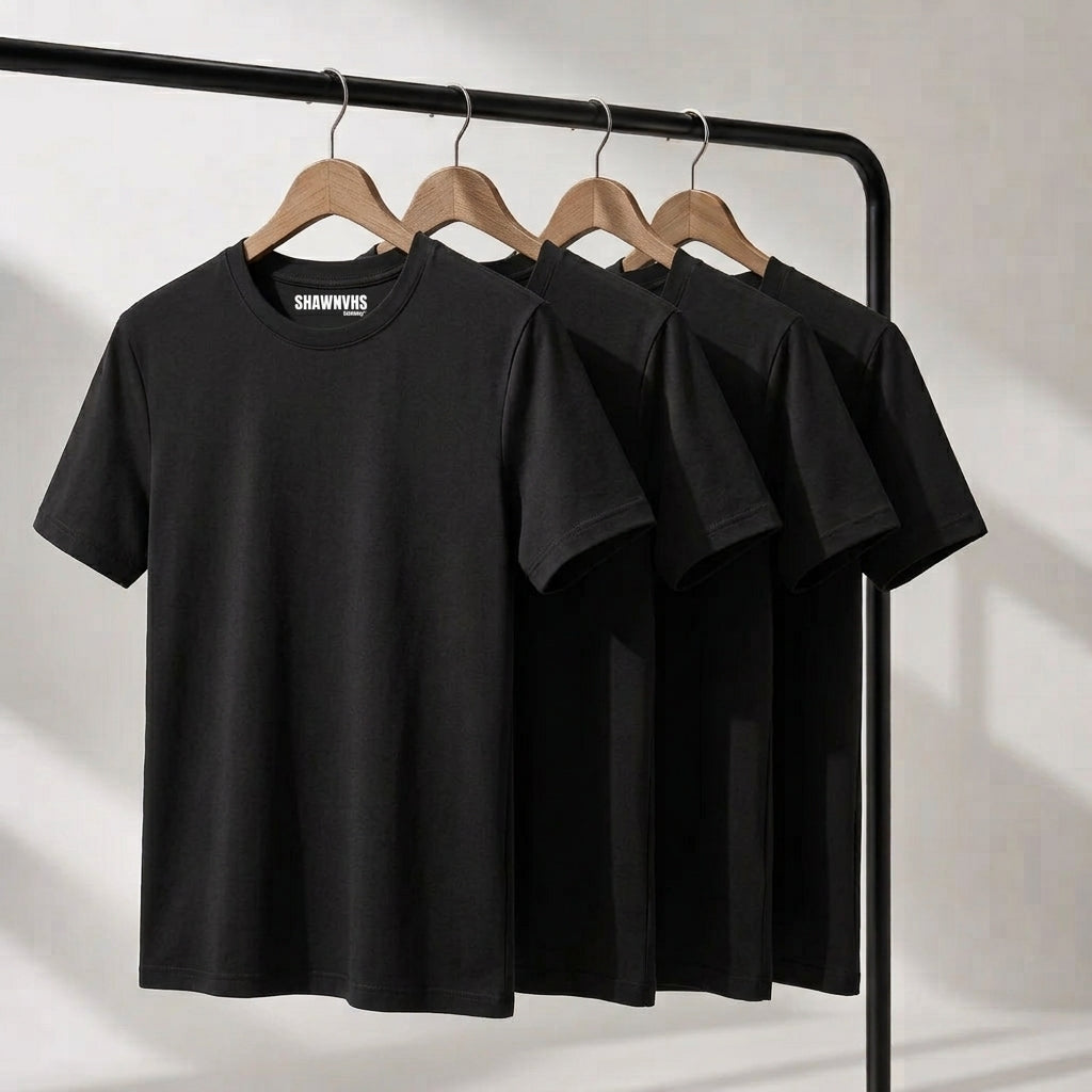SHAWSHANK 4 PACK 'BLACK' REGULAR TSHIRTS