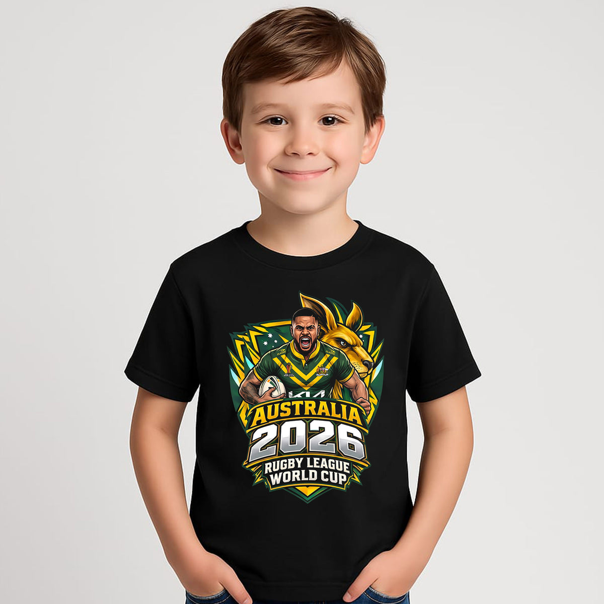 Kids RWC 2026 Supporters Latrell Australia T-shirt