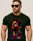 Messi Portrait FC Barcelona ⚽ T-Shirt