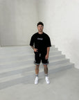Men's Oversized Outline 'SHAWSHANK' Roman style print Heavy weight T-Shirt.