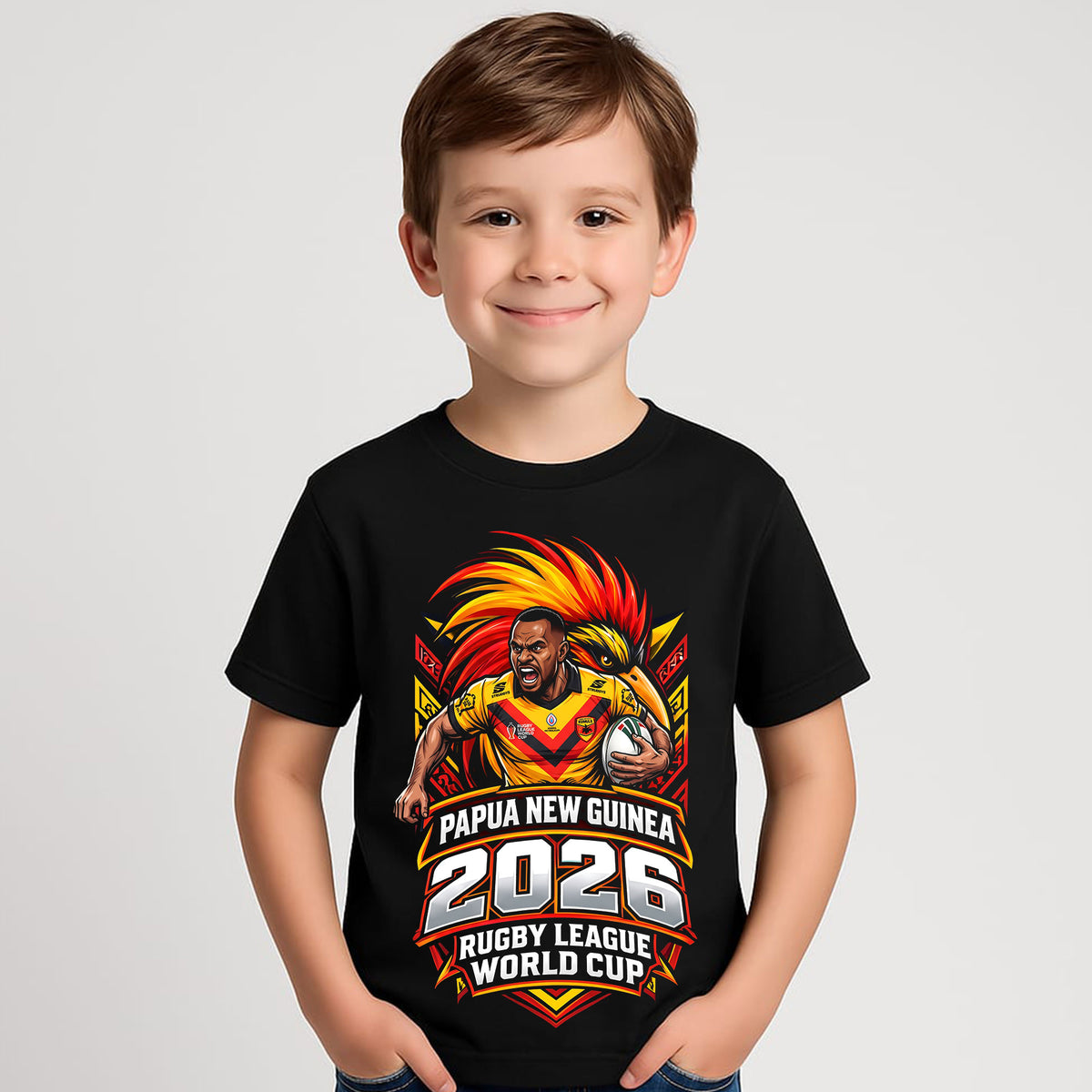 Kids RWC 2026 Supporters PAPUA NEW GUINEA T-shirt