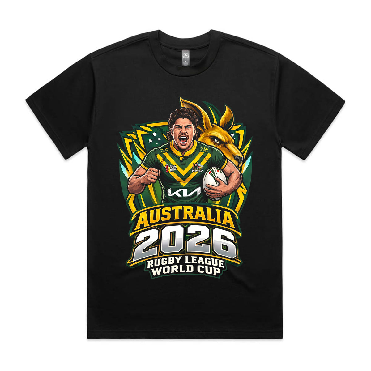 Kids RWC 2026 Supporters Reece Walsh Australia T-shirt