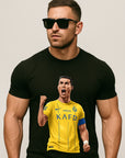 ⚡ Ronaldo Al Nassr Football Portrait  ⚽ T-Shirt