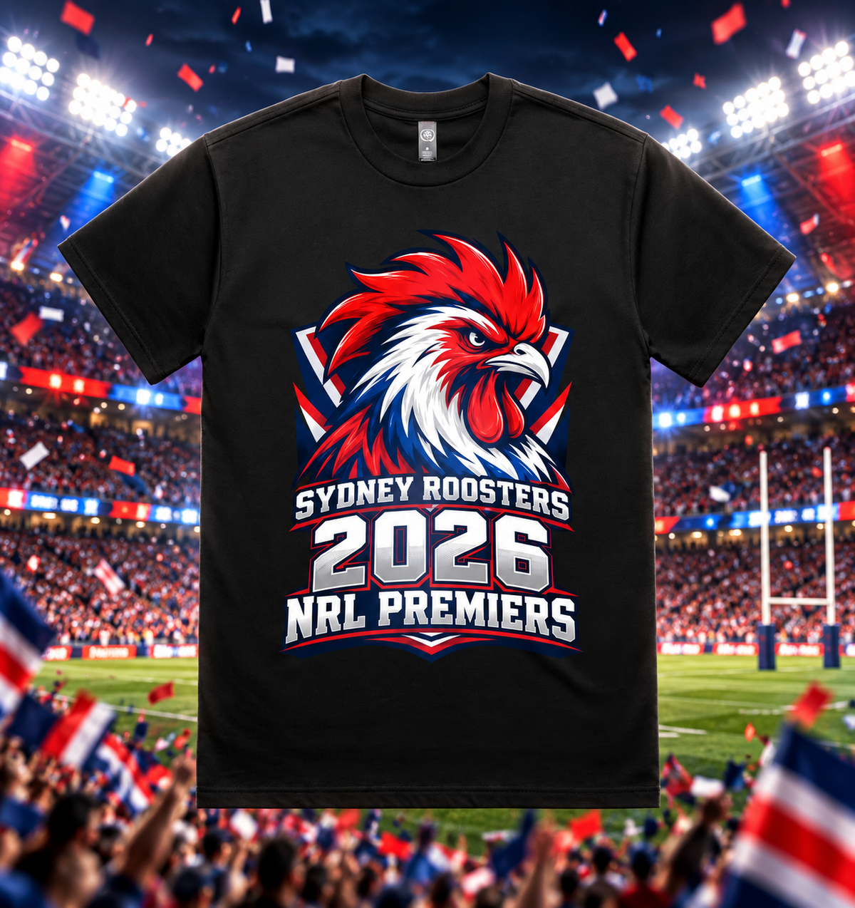 2026 ROOSTERS PREMIERS LIMITED EDITION TSHIRT 🐔🐓.