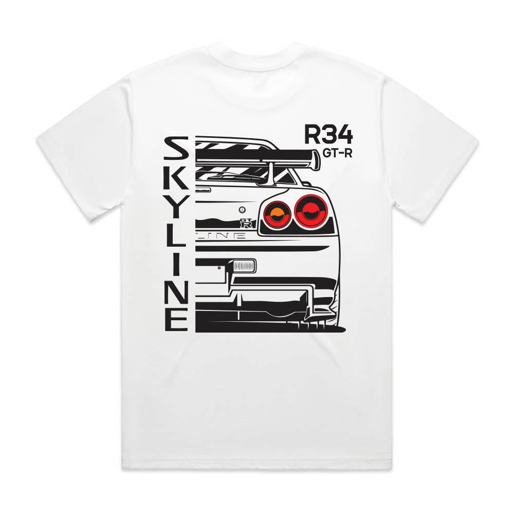 R34 Nissan Skyline GT-R T-Shirt – Shawshank Clothing