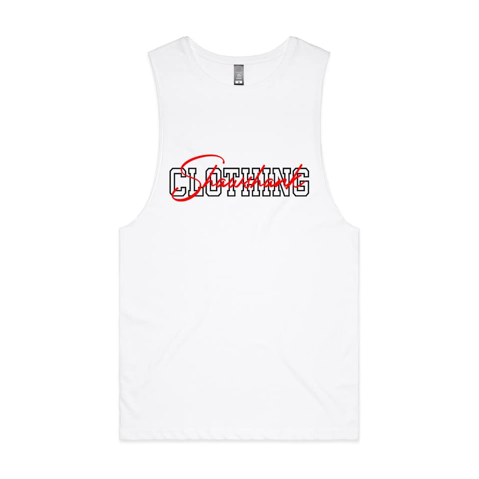 &#39;MEN&#39;S &#39;&#39;EMBROIDED SIIGNATURE&#39;&#39; Sleeveless Tank Top&quot;.
