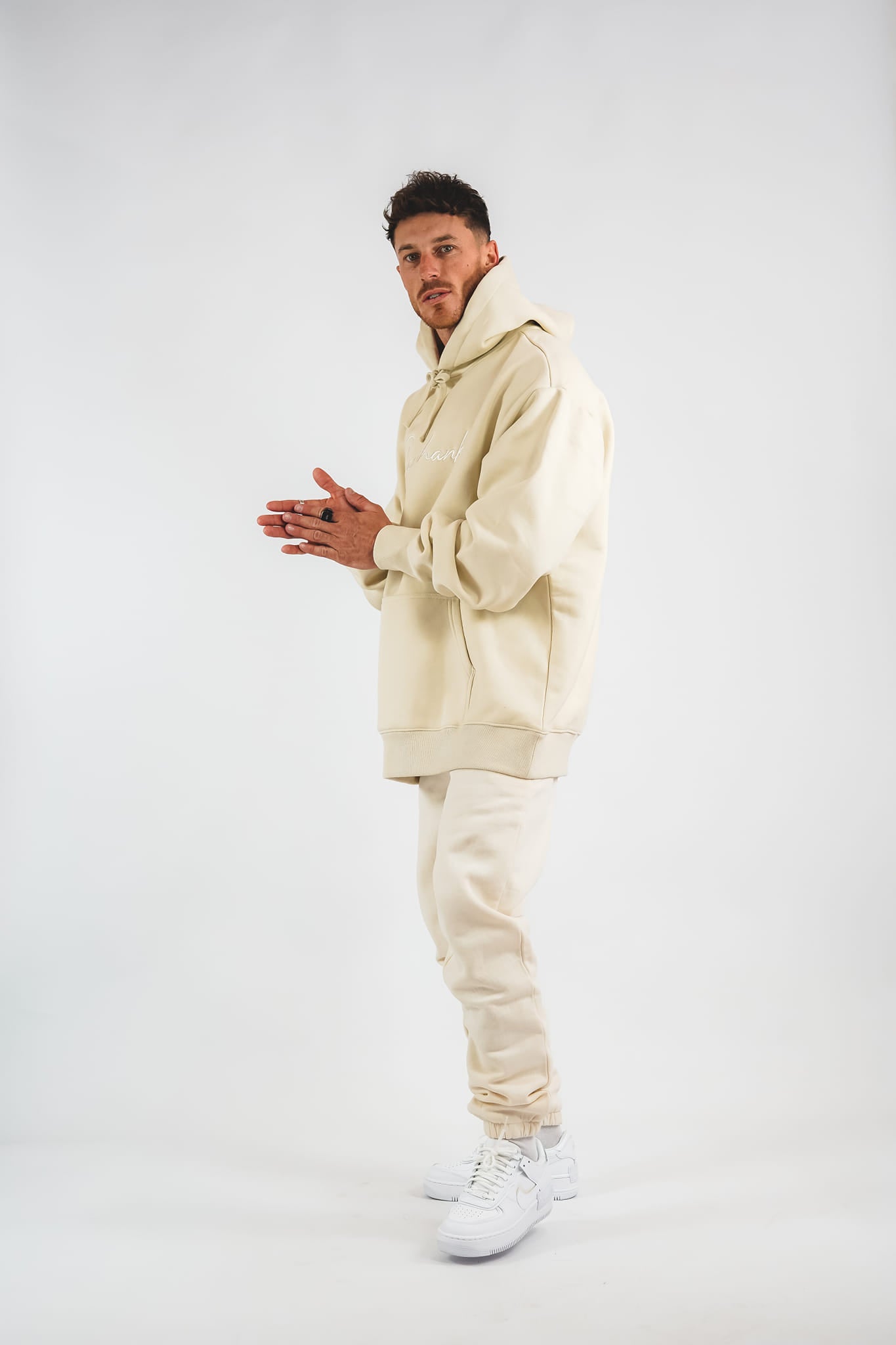 SHAWSHANK DESIGN embroided tracksuit with oversized hoodie and