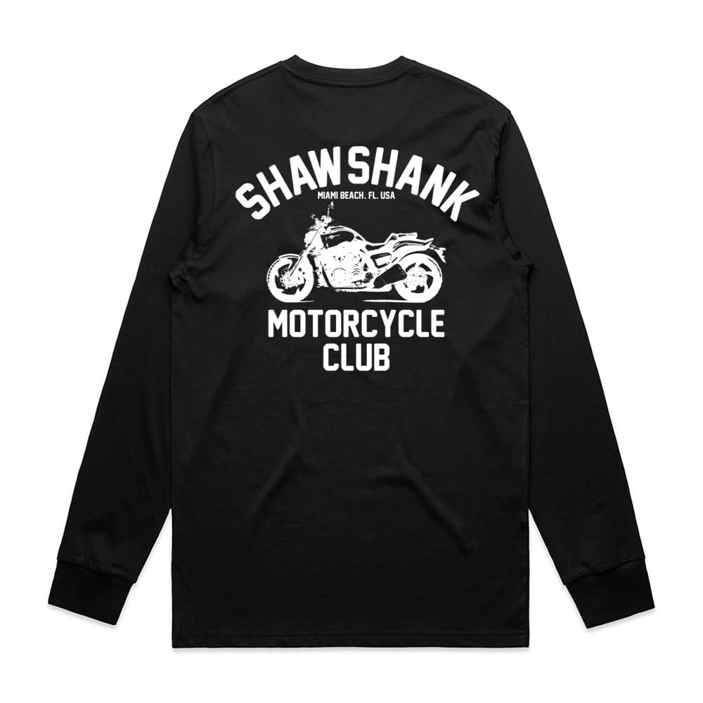 Men&#39;s &#39;&#39;SHAWSHANK MOTORCYCLE CLUB&quot; Printed Long Sleeve T-Shirt