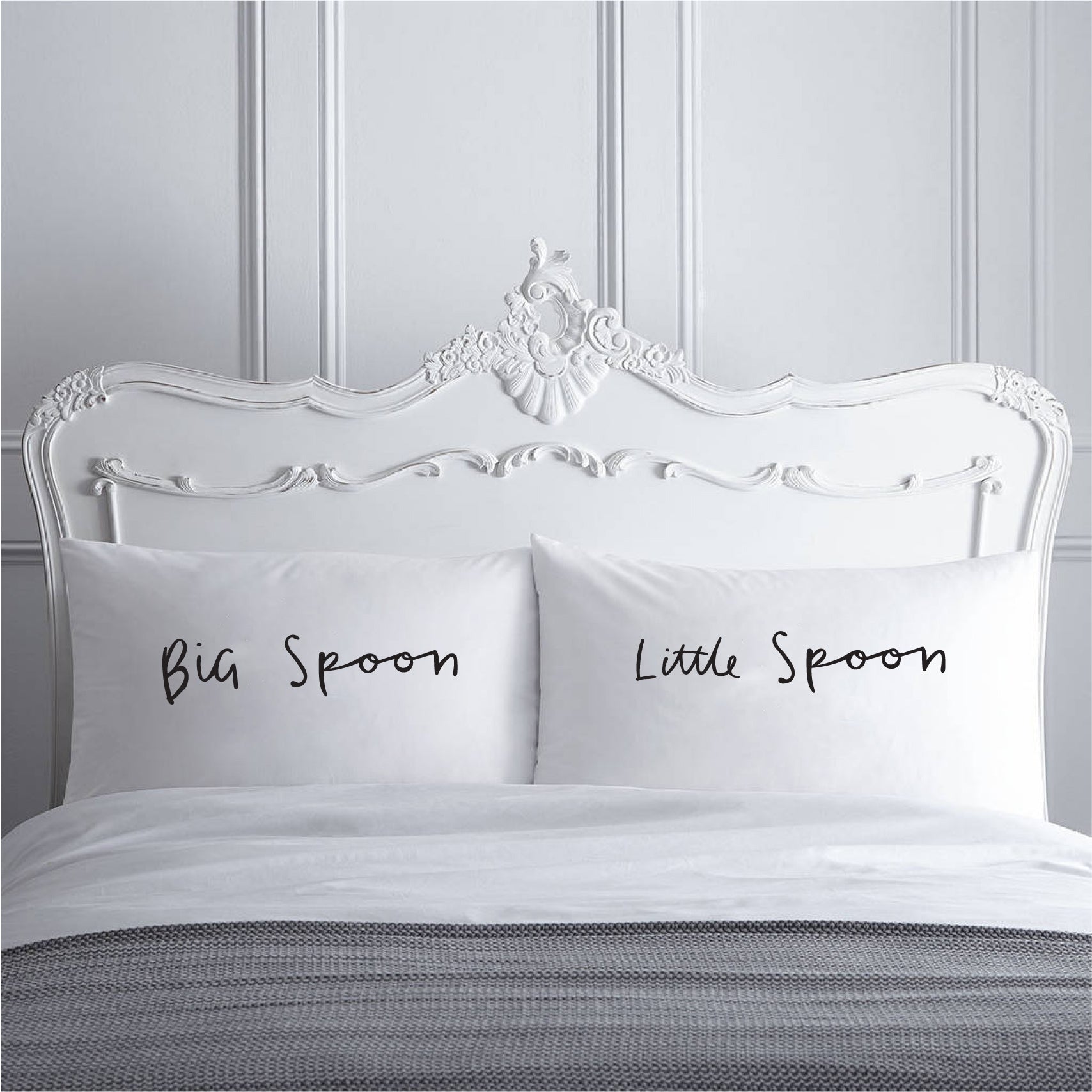PS03- BIG SPOON & LITTLE SPOON PILLOW CASES - Shawshank Clothing 